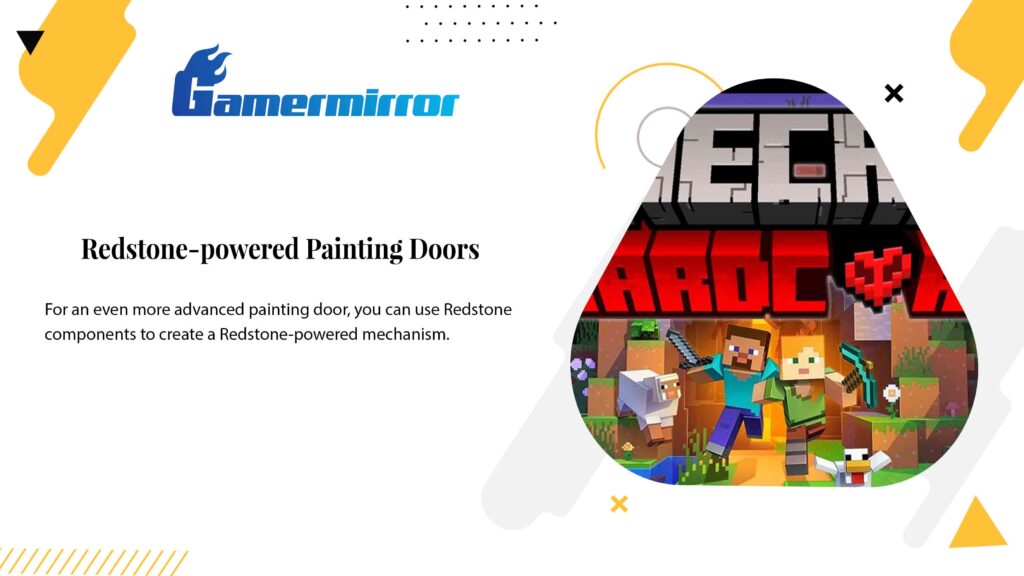 Redstone-powered Painting Doors